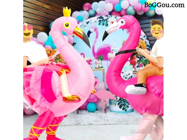 Flamingo cover personagens vivos festa infantil