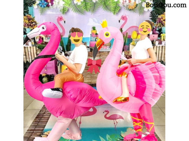 Flamingo cover personagens vivos festa infantil