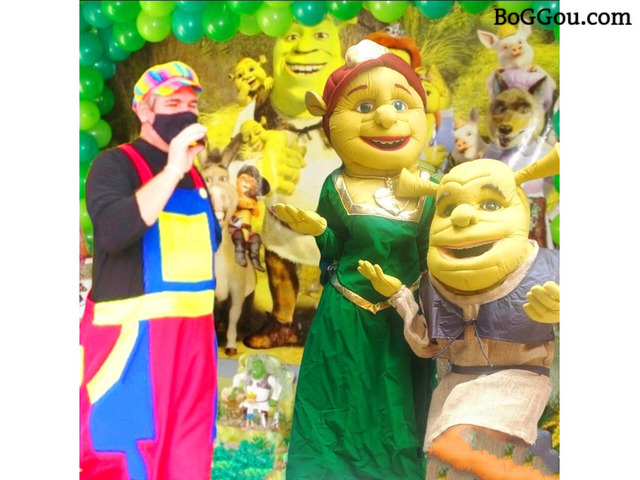 Shrek e Fiona cover personagens vivos festa infantil