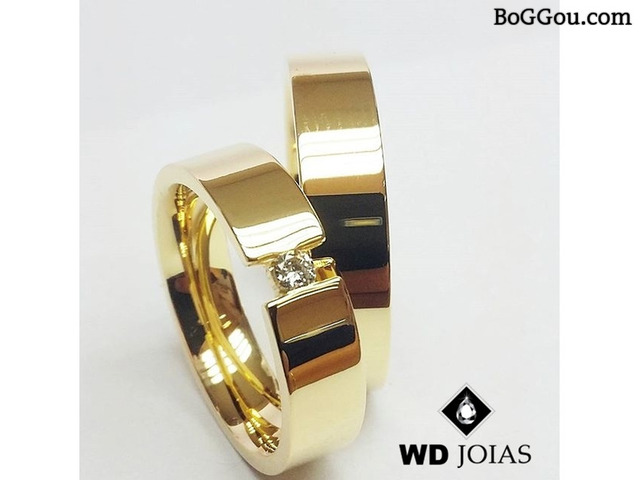 Alianças de moeda antiga para casamento e na WD Joias. Confira!