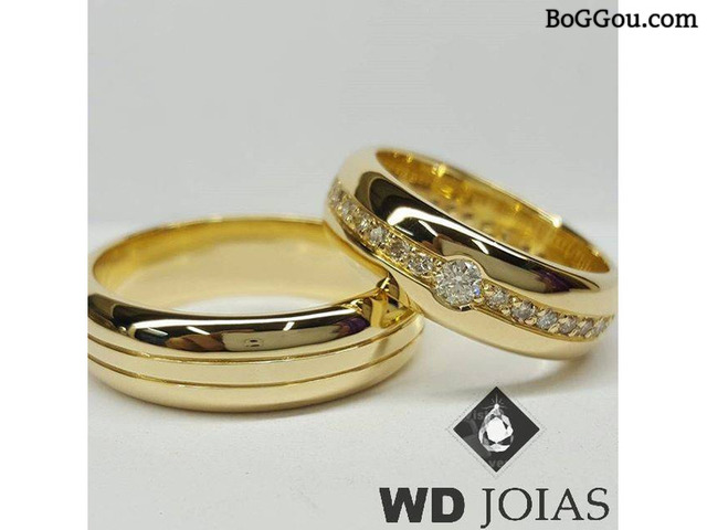 Alianças de moeda antiga para casamento e na WD Joias. Confira!