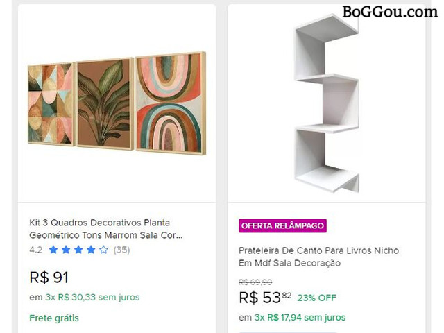 Ofertas de Decoração para Sala, Banheiro e Quartos