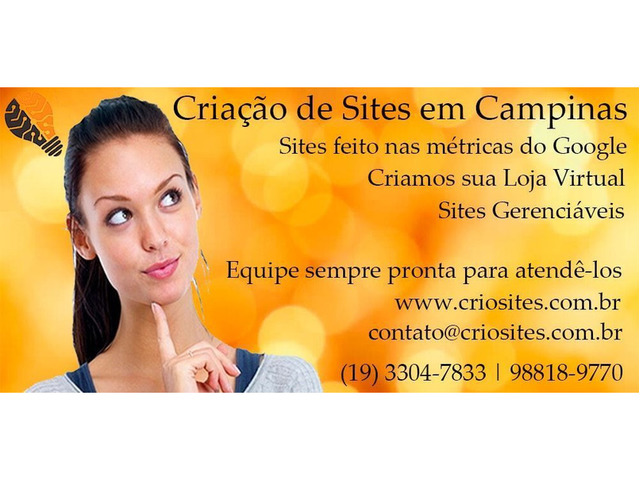 Criação de Sites Profissionais,São Paulo,Campinas