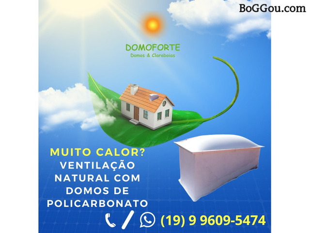 ILUMINAÇÃO NATURAL COM DOMOS DE POLICARBONATO