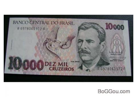Cédulas Brasileira á venda bem conservada -