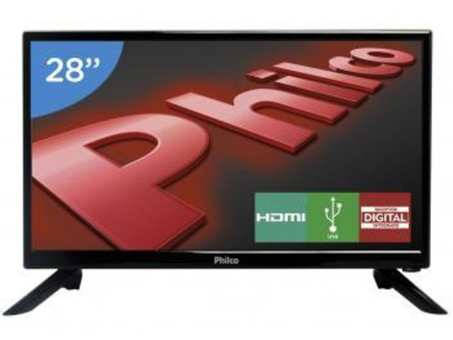 TV LED 28 Conversor Digital  Oferta , de R$ 829,90 Por R$ 788,41