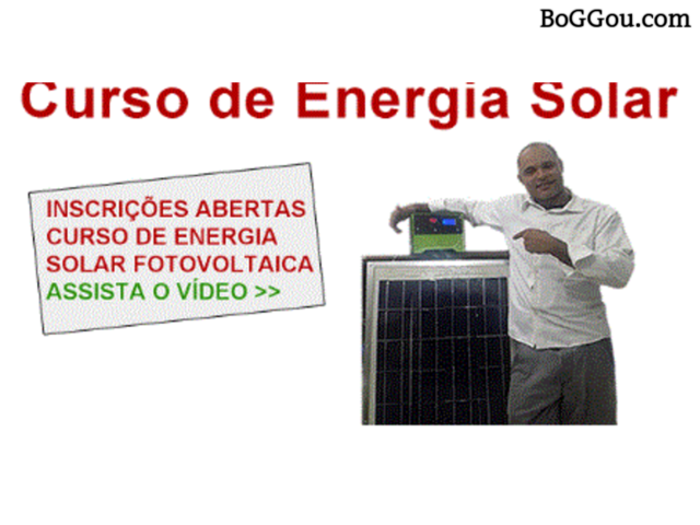 Curso Profissionalizante Instalador de Kit Solar Fotovoltaico