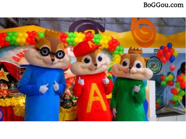 Alvin esquilos cover personagens vivos festas infantil