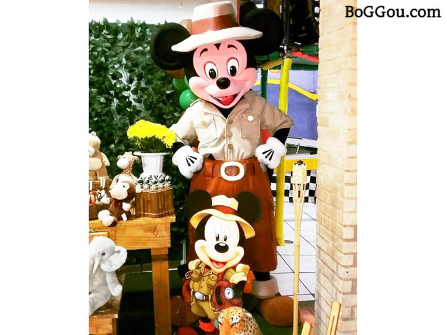 Safari Mickey Minnie cover personagens vivos festas infantil animacao