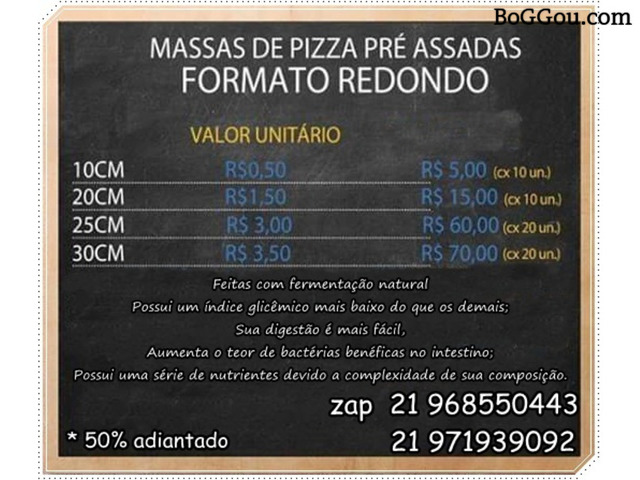 disco de pizza - Rio de Janeiro - RJ