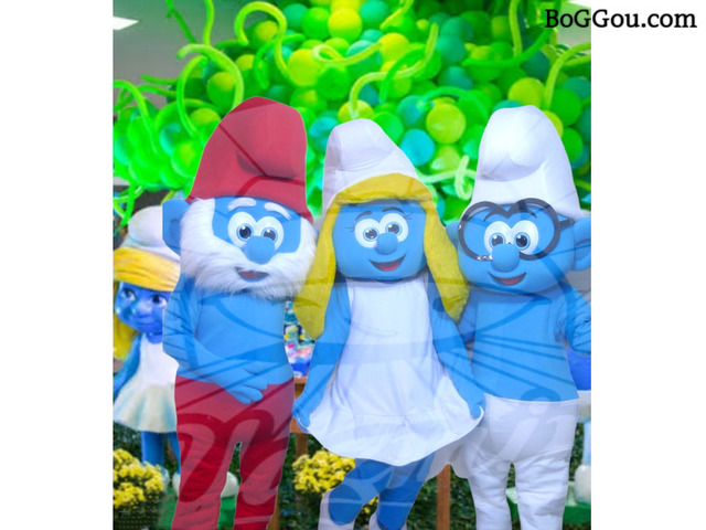Smurfs Cover personagens vivos Festa Infantil