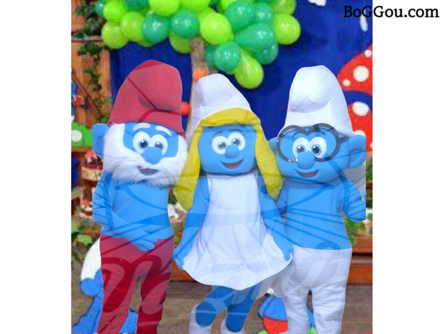 Smurfs Cover personagens vivos Festa Infantil